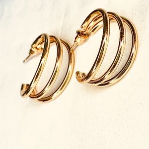 Stylish Gold Hoops